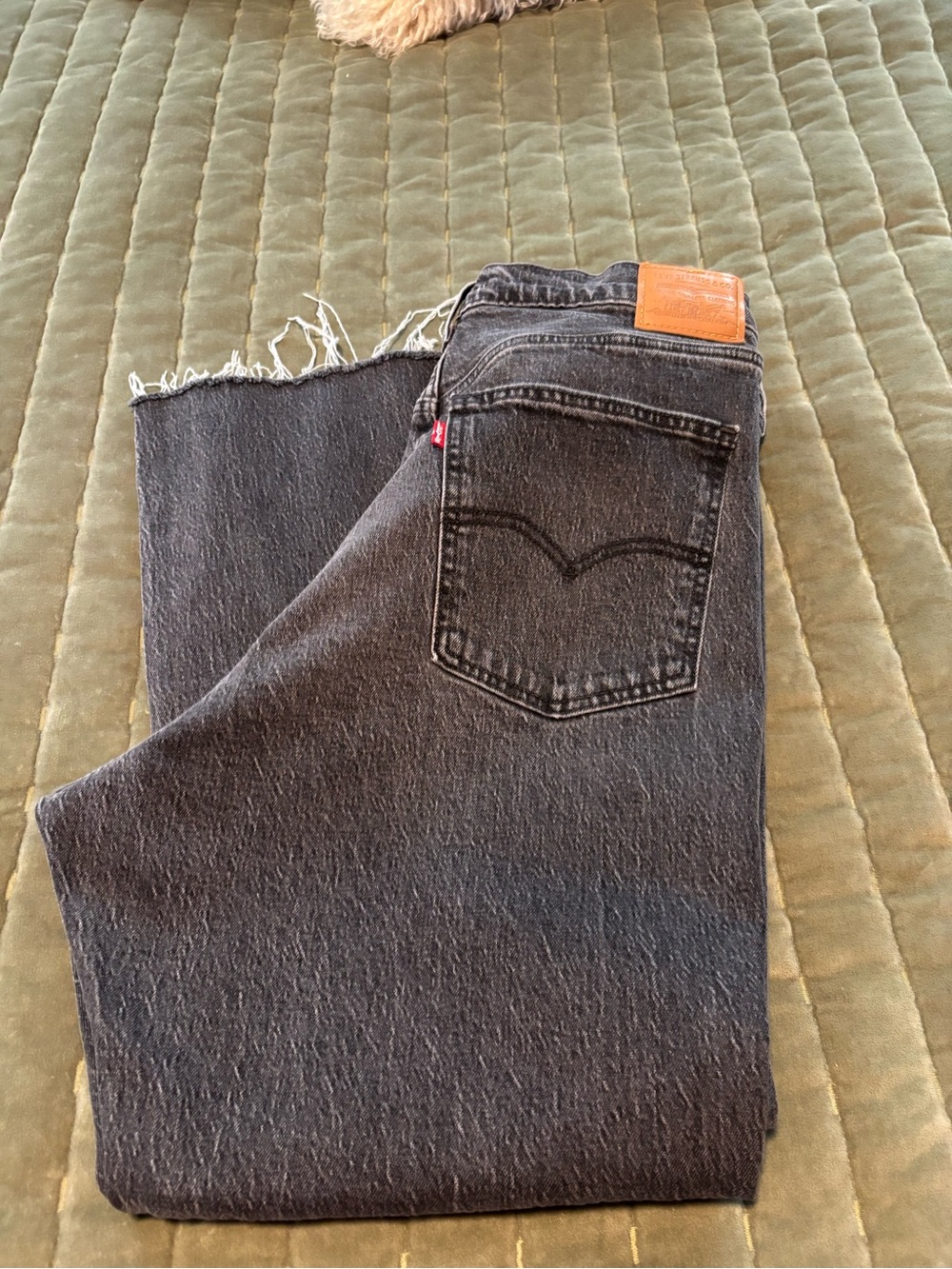 Levi's black denim jeans